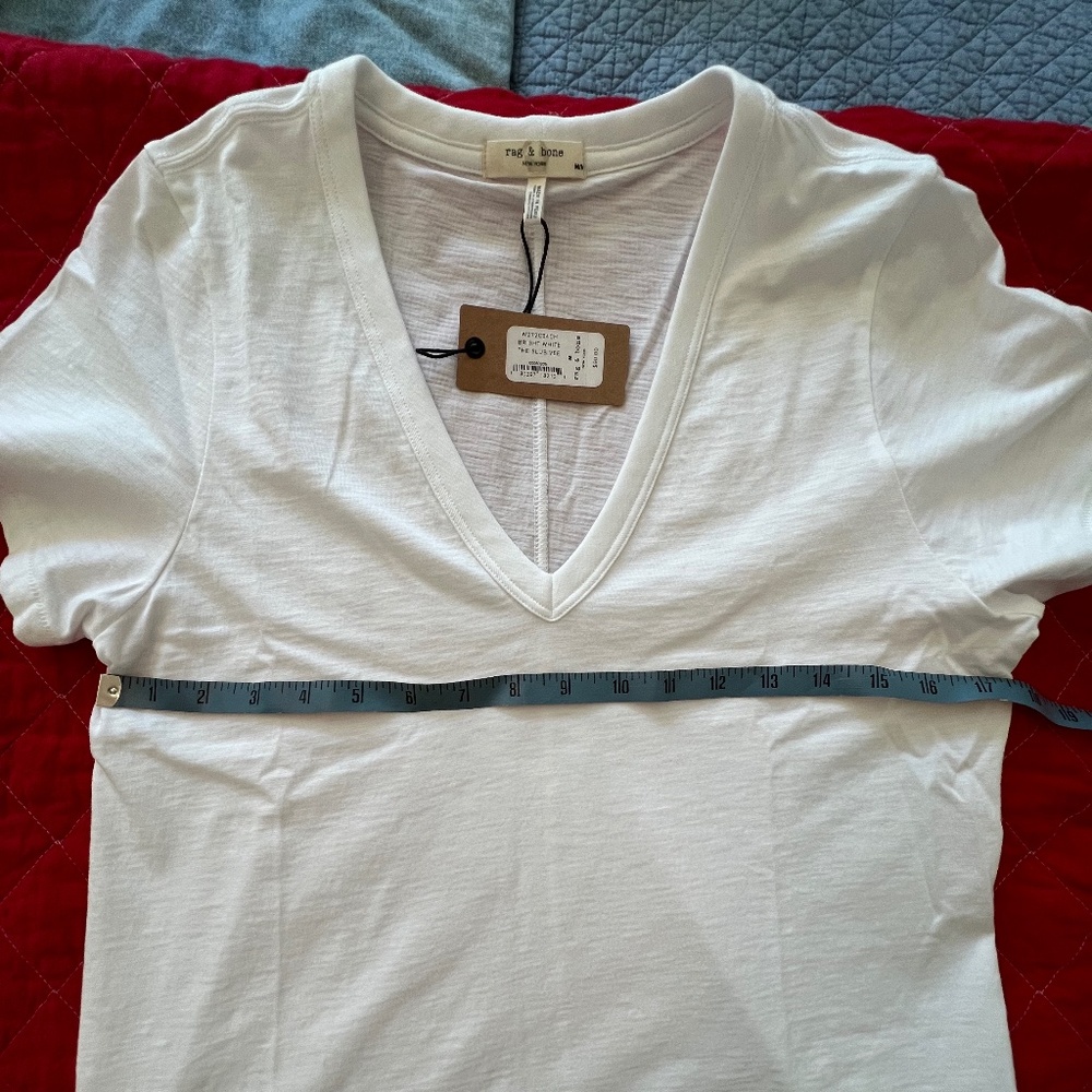 Rag & Bone Tee, The Slub Tee, White, M - NWT - Picture 4 of 8